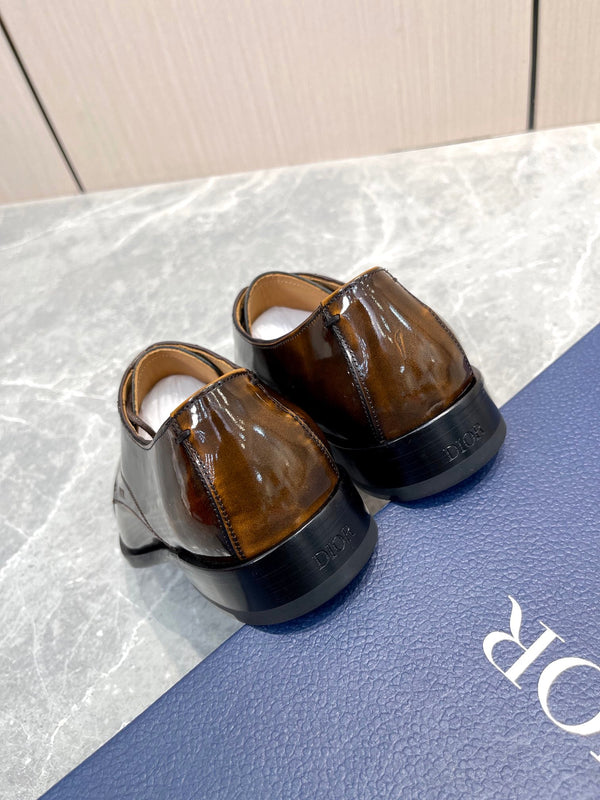 CD TIMELESS OXFORD OMBRE CARAMEL PELLE DI VITELLO GOFFRATA