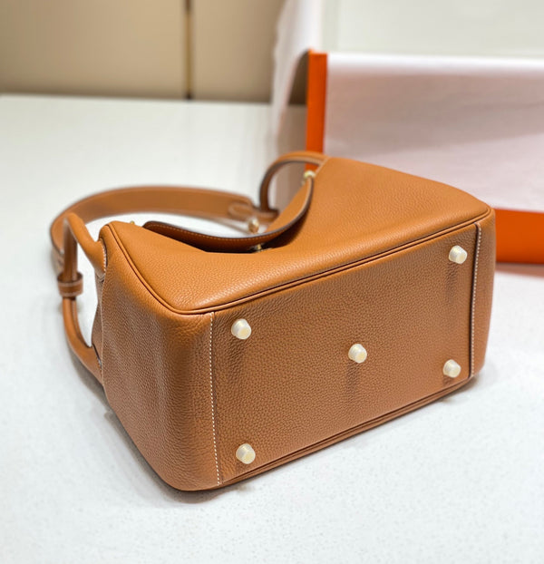 BORSA HM LINDY 30 ARANCIO PELLE TAURILLON CLEMENCE