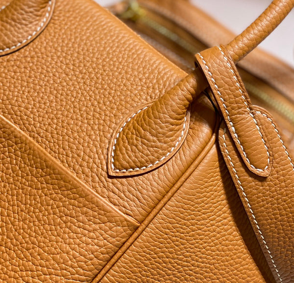 BORSA HM LINDY 30 ARANCIO PELLE TAURILLON CLEMENCE