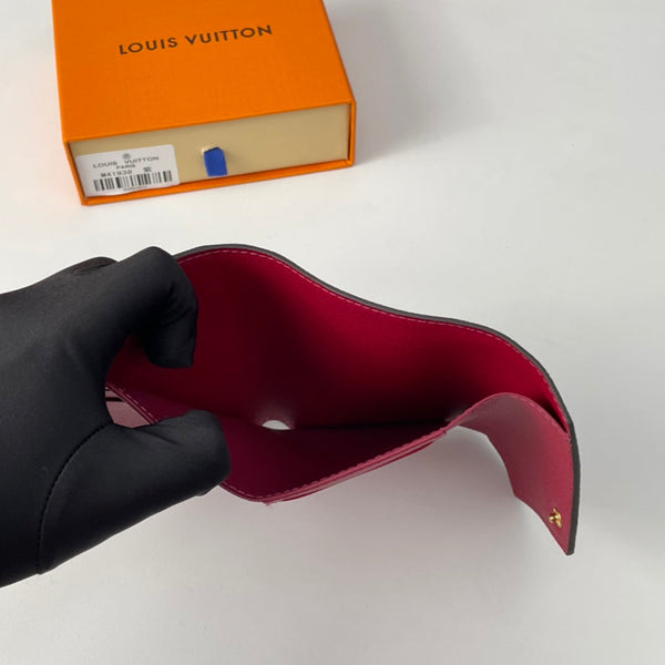 Portafoglio LV M41938 Victorine in tela monogramma marrone viola-rosso 221673