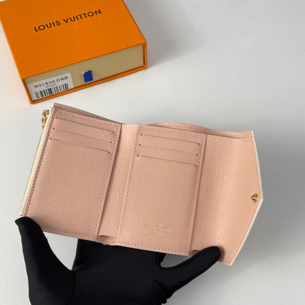 Portafoglio Victorine in cartone LV M41938, tela monogramma bianca 221678