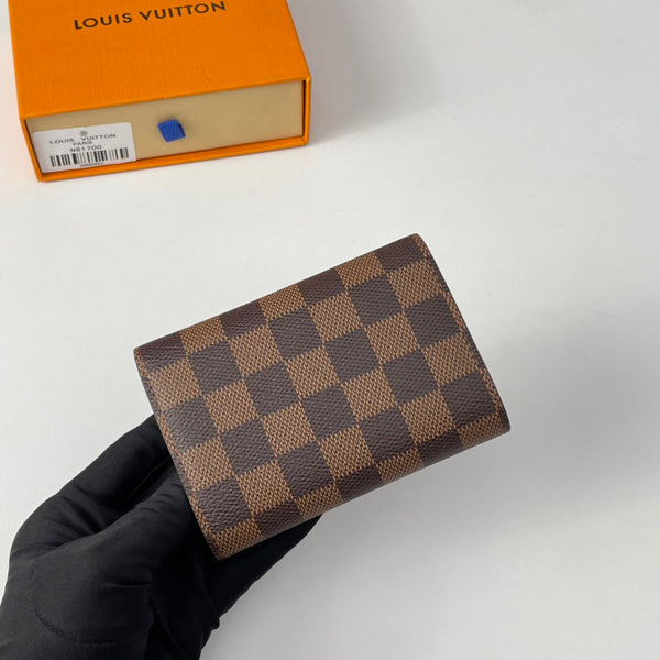 LV N61700 Cardboard Victorine Wallet Brown Ballet Pink Monogram Canvas 221677