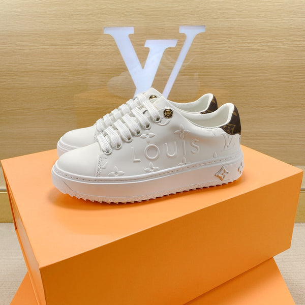 LV Time Out Trainers White Leather 861000