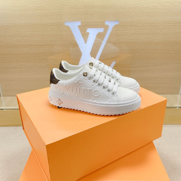 LV Time Out Trainers White Leather 861000