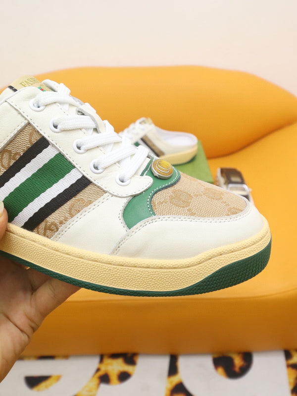 GG Men's Screener Mule White Brown Sheepskin 522951