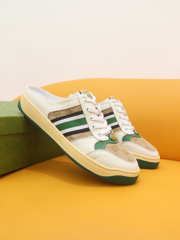 GG Men's Screener Mule White Brown Sheepskin 522951