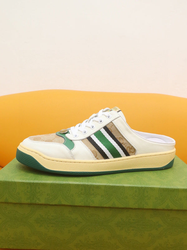 GG Men's Screener Mule White Brown Sheepskin 522951