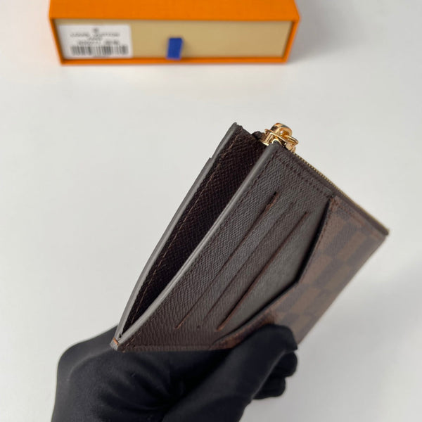 LV N30271 Coin Card Holder Brown Damier Ebene Canvas 221509