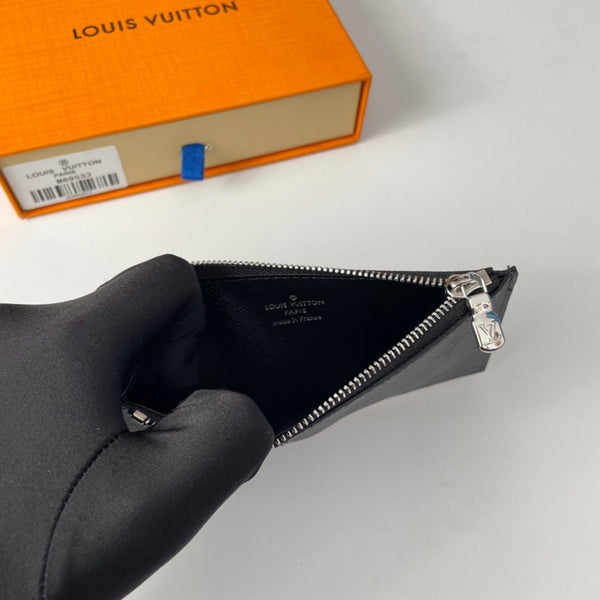 LV M69533 Porta carte e monete in tela monogramma grigia e nera 221510