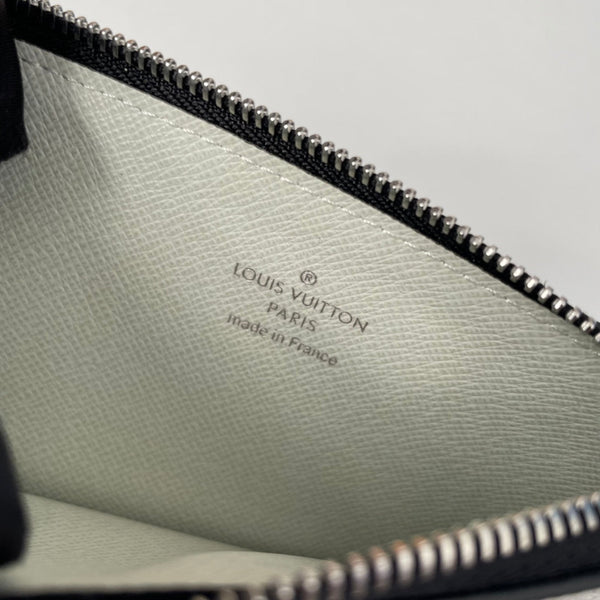 LV M30270 Coin Card Holder Gray White Monogram Canvas 221512