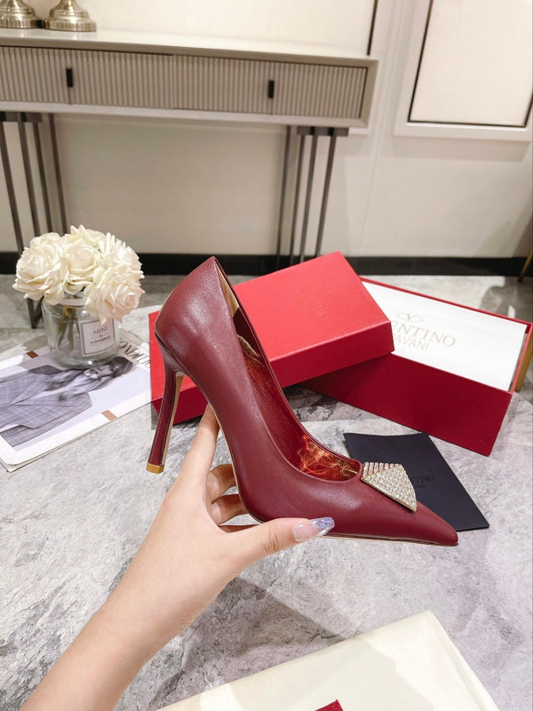 VT 25 Toe Pumps Diamond Red Sheepskin 340213