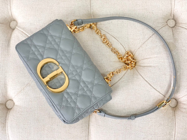 BORSA PICCOLA CARO 20 PELLE DI VITELLO GRIGIO PIETRA