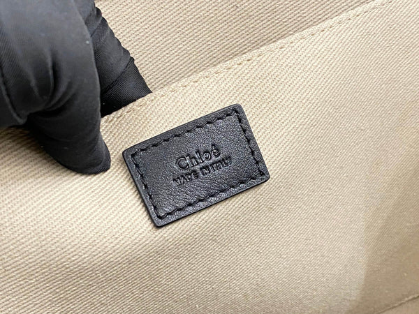 Chloé Woody tote bag black 45cm calfskin 531229