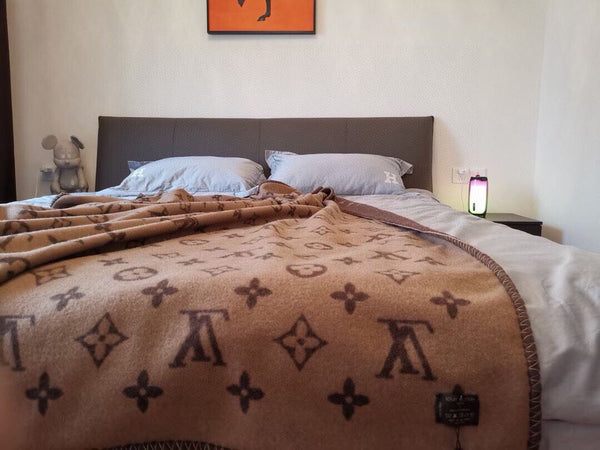 LV Neo Monogram Brown Wool Cashmere