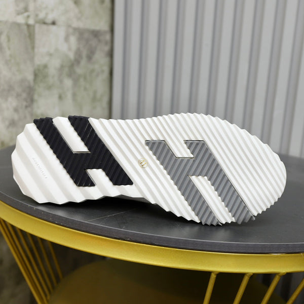 HM FLEX SLIP-ON SNEAKER WHITE WOVEN FABRIC