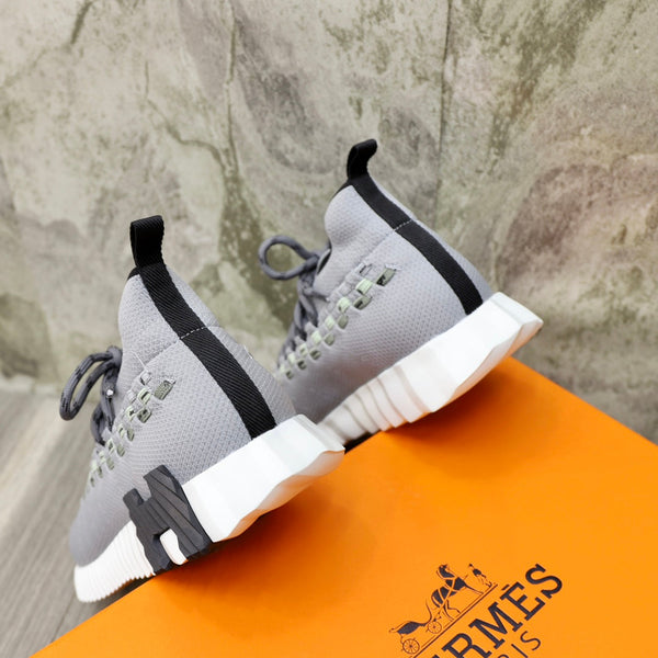 HM FLEX SLIP-ON SNEAKER LIGHT GRAY WOVEN FABRIC