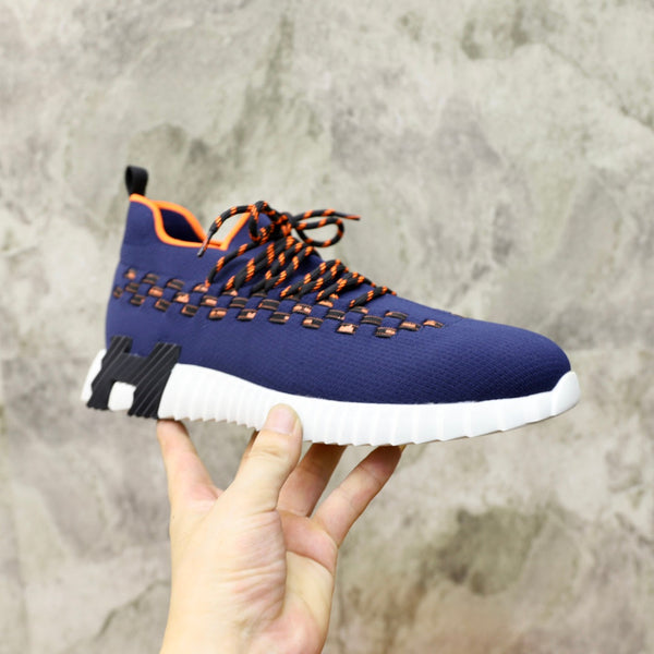 SNEAKER SLIP-ON HM FLEX IN TESSUTO BLU MARINO