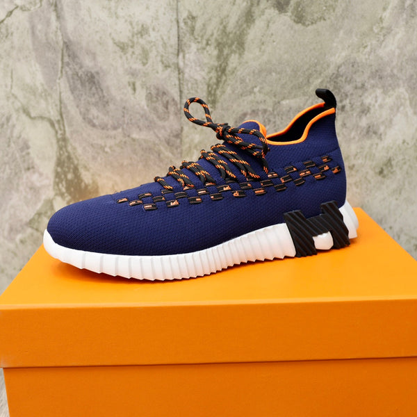 SNEAKER SLIP-ON HM FLEX IN TESSUTO BLU MARINO