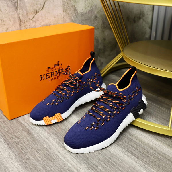 SNEAKER SLIP-ON HM FLEX IN TESSUTO BLU MARINO