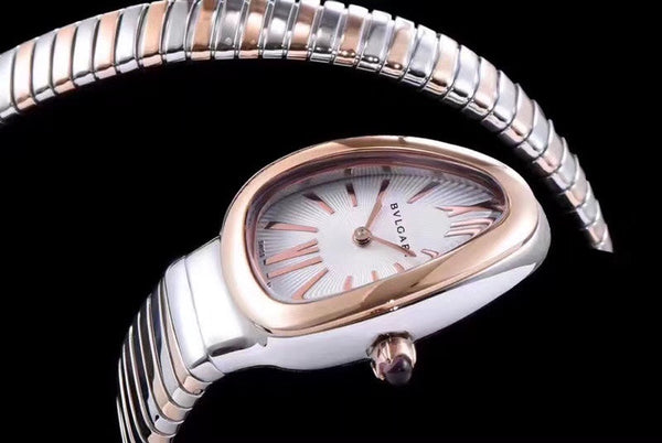 serpenti tubogas 35mm pink gold steel