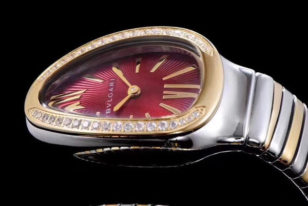 serpenti tubogas 35mm gold steel diamond bezel