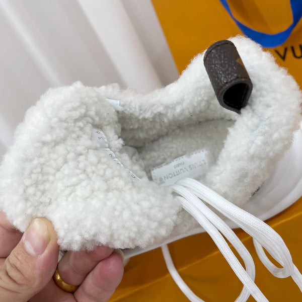 LV Archlight Sneaker White Mix Dark Brown Monogram Fabric