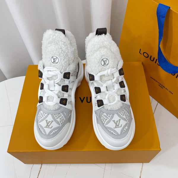 LV Archlight Sneaker White Mix Grey Monogram Lambskin
