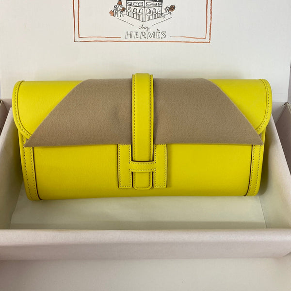 HM Jige 29 Lemon Yellow Swift Calfskin 229025