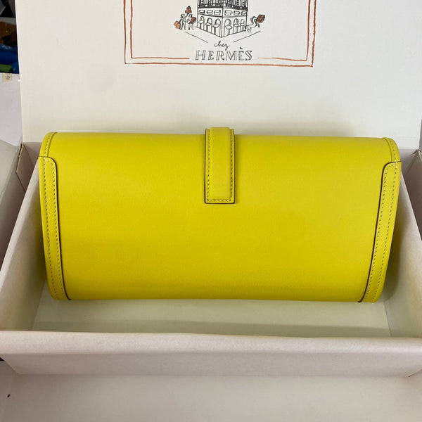 HM Jige 29 Lemon Yellow Swift Calfskin 229025