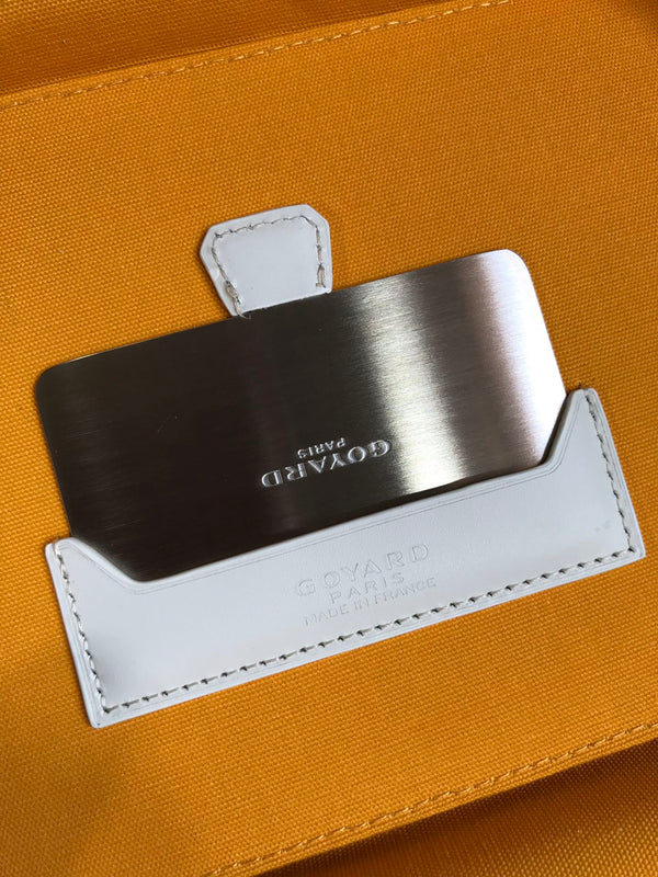 MUSE VANITY CASE 20 IN WHITE GOYARDINE CANVAS