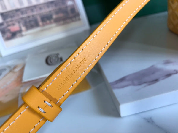 MUSE VANITY CASE 20 IN YELLOW GOYARDINE CANVAS