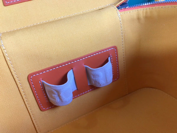 MUSE VANITY CASE 20 IN ORANGE GOYARDINE CANVAS