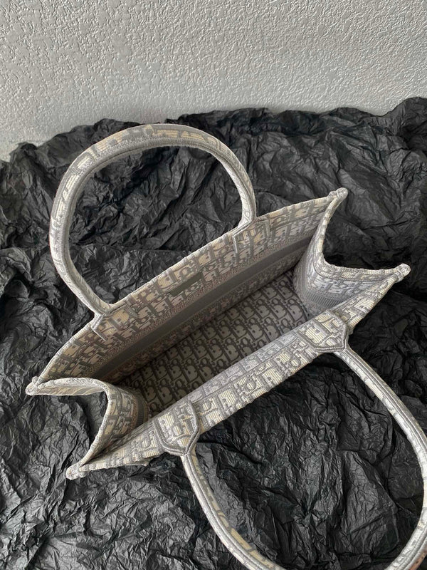 Medium CD Book Tote 36cm Grey