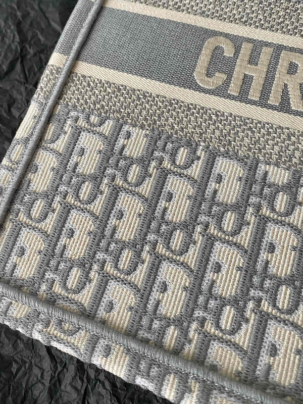 Medium CD Book Tote 36cm Grey