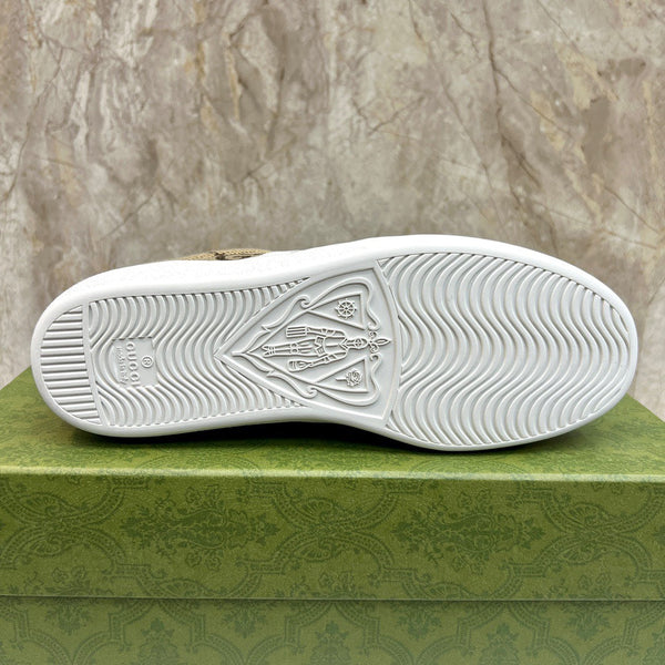 Sneaker da uomo GG x Adidas in tela marrone 525938