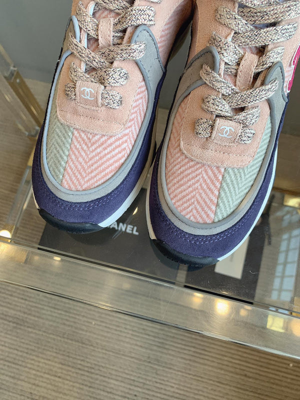 CC Sneaker In Multicolor Suede 145633