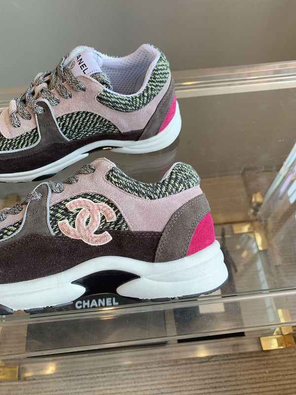 CC Sneaker In Multicolor Suede 145634