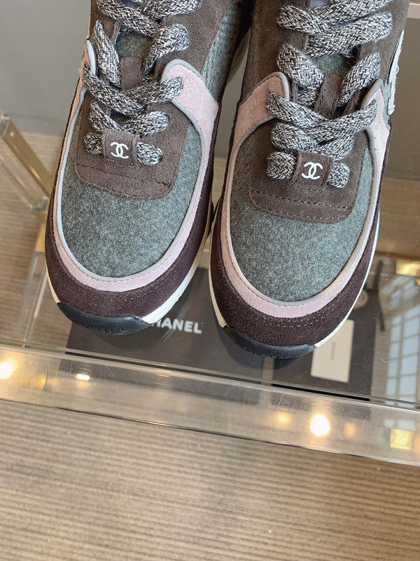 CC Sneaker In Multicolor Suede 145636