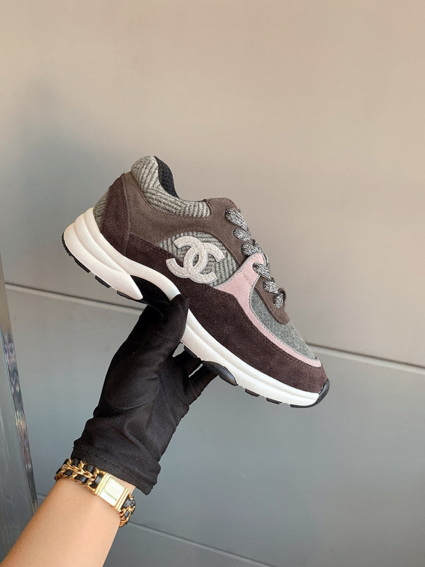 CC Sneaker In Multicolor Suede 145636