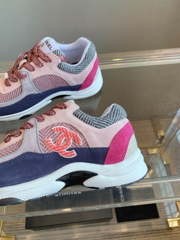 Sneaker CC in pelle scamosciata multicolore 145632