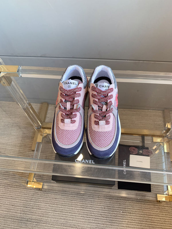 Sneaker CC in pelle scamosciata multicolore 145632