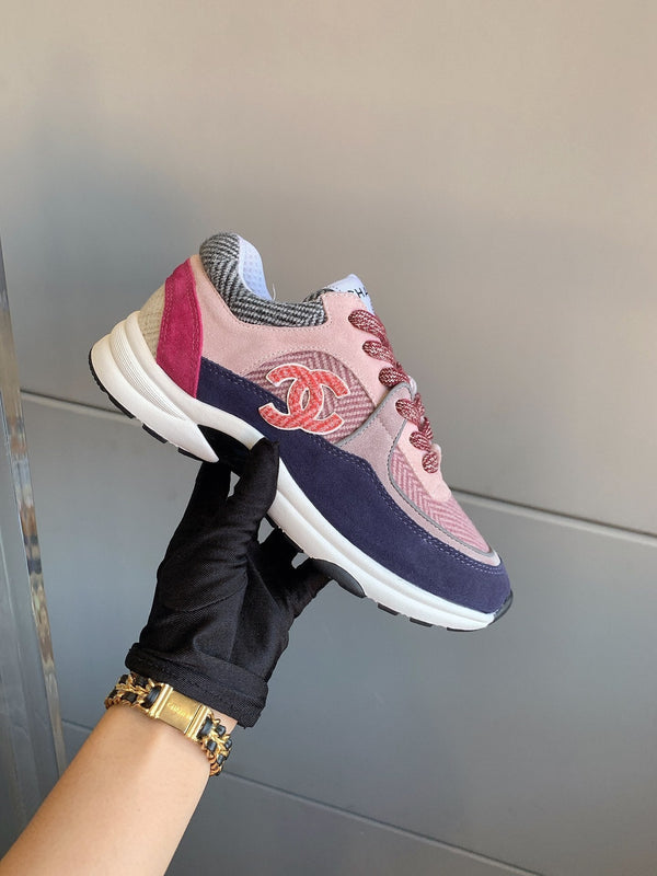 Sneaker CC in pelle scamosciata multicolore 145632