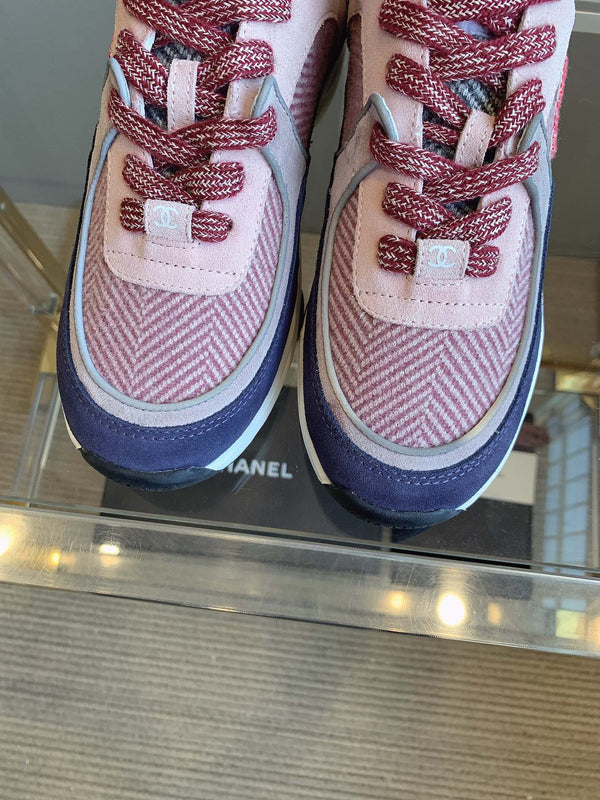 Sneaker CC in pelle scamosciata multicolore 145632