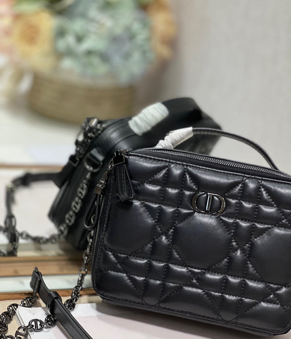 cd caro box 18 tutto in pelle di vitello nera