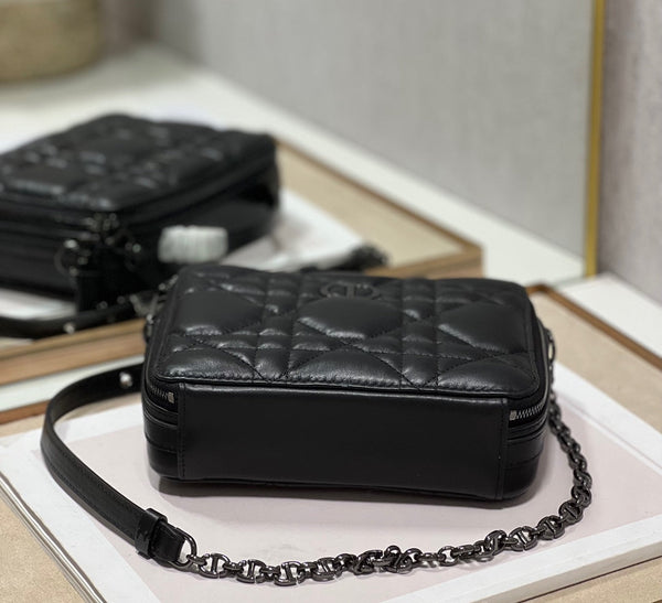 cd caro box 18 tutto in pelle di vitello nera