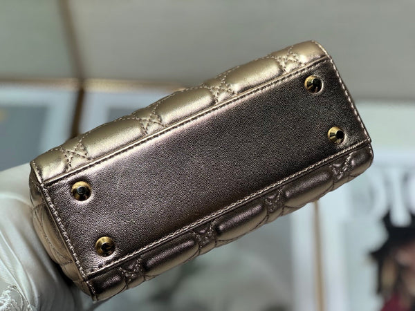 mini lady 17 agnello metallizzato viola chiaro