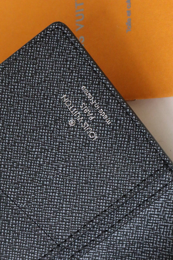 LV Logo Brazza Wallet Dark Green Monogram Floral Canvas 182774