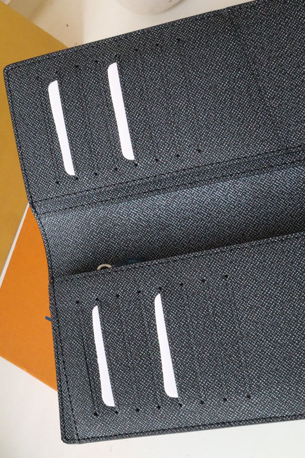 LV Logo Brazza Wallet Dark Green Monogram Floral Canvas 182774