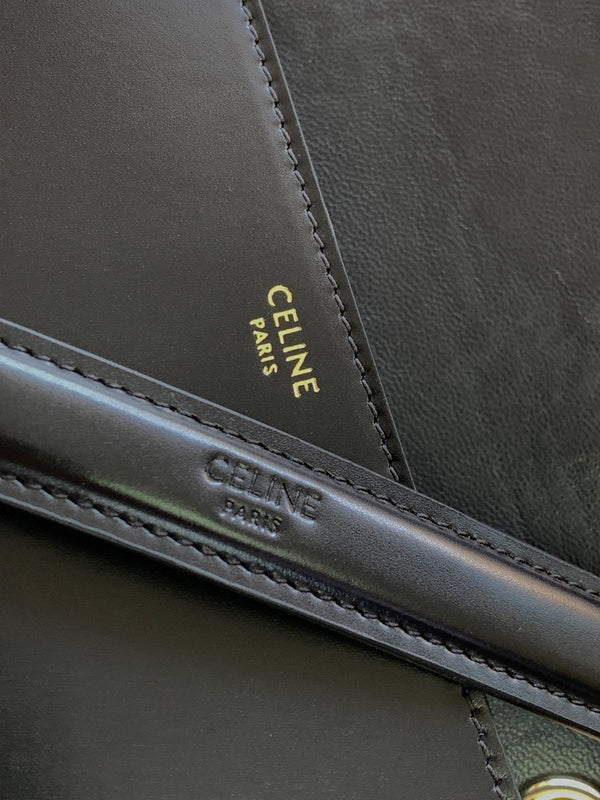 TRIOMPHE FRAME 23 PELLE DI VITELLO NERA