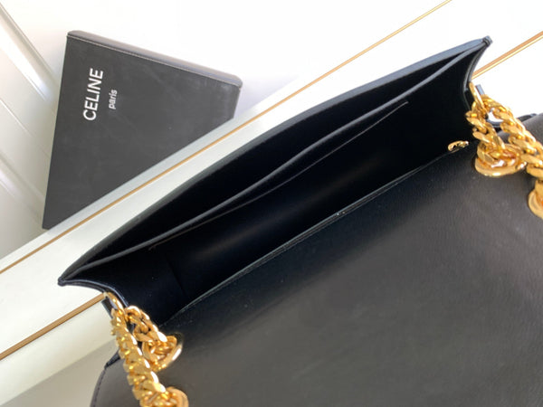 TRIOMPHE FRAME 23 PELLE DI VITELLO NERA